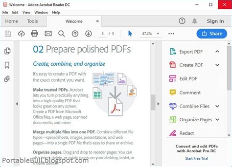 Complimentary update of foldable Adobe acrobat pro Dc 2023